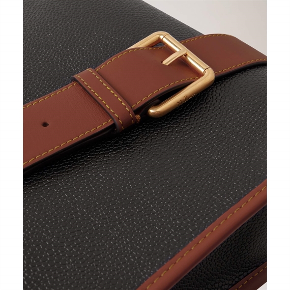 Mulberry Antony Black & Cognac Eco Scotchgrain